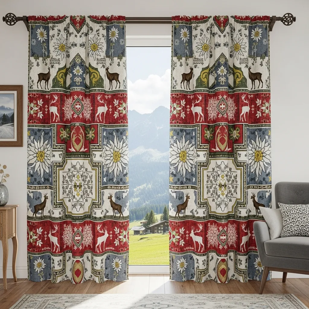 Cortinas decorativas de diseño suizo