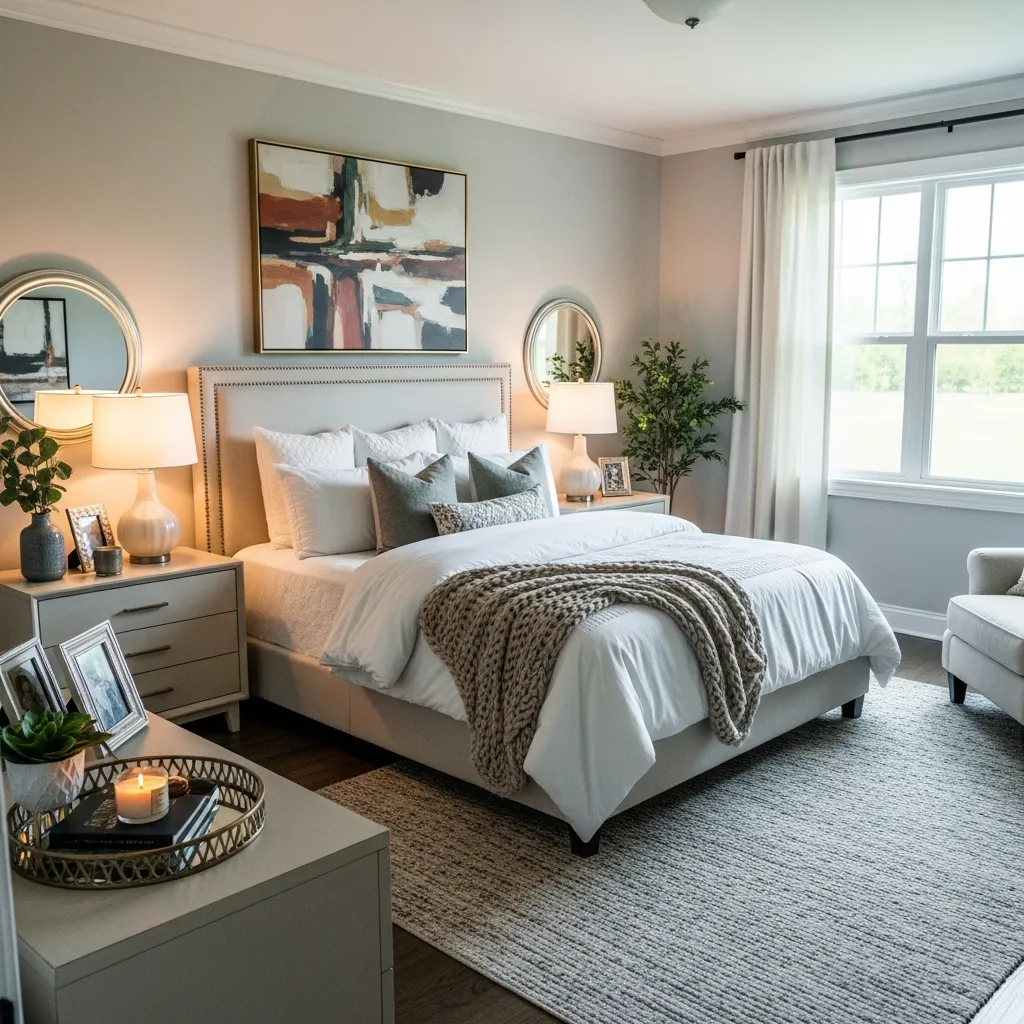 Dormitorio principal decorado